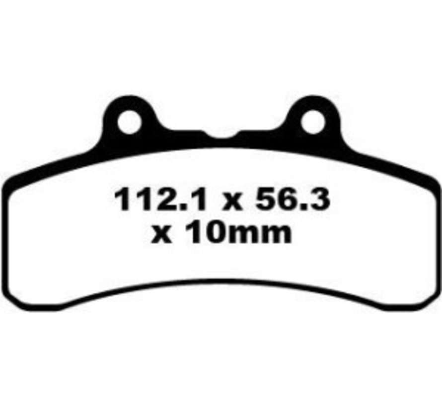 Semi-Sinter Bremsbelag Passend für: > PM Aftermarket Bremssättel vorne und Buell 94-97 M2 S1 S2 S3