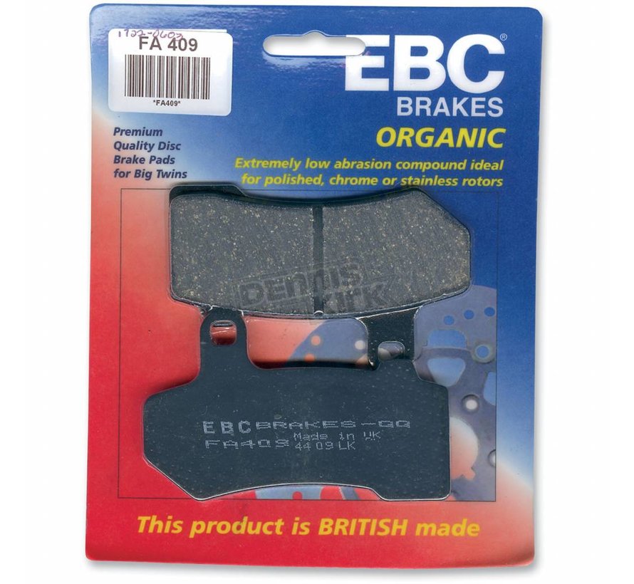 brake pad Rear - Organic