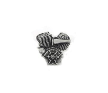 TC-Choppers Flathead lapel pin silver patina  Fits: > Universal