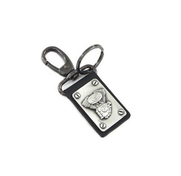 TC-Choppers TC-88 style keychain with silver patina finish Fits: > Universal