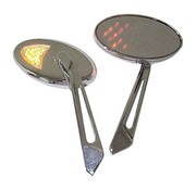 Zodiac mirror led turnsignal mirror set - Chrome