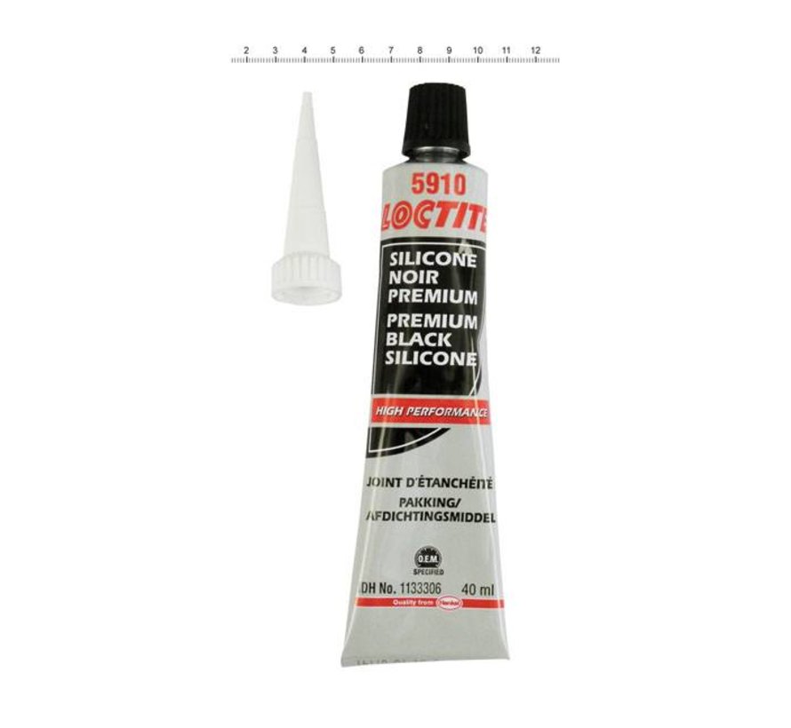 5910 premium Silicone black - 40cc tube