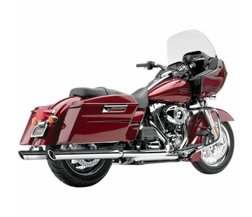 Cobra Harley uitlaat 3 inch slip-on uitlaatdempers chroom; voor 95-16 FLT / H