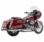 Harley uitlaat 3 inch slip-on uitlaatdempers chroom; voor 95-16 FLT / H