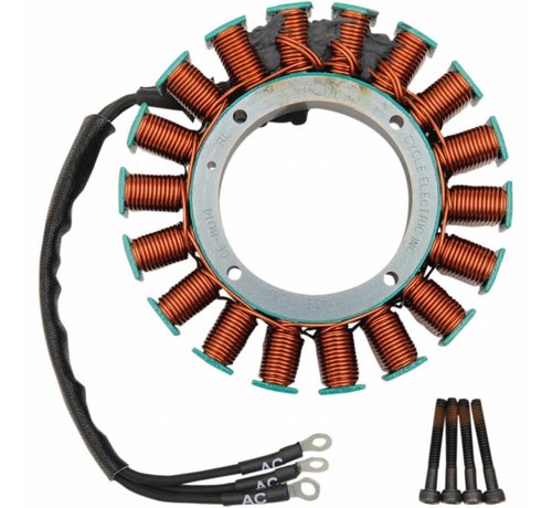 Cycle Electric Stator for 3-Phase 50A Charging Fits: 99-05 FLH/FLT