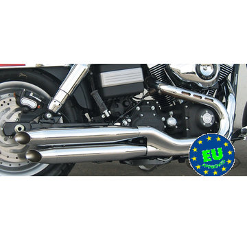 MCJ exhaust Slip-on mufflers Royal Fits:> 2006-2017 Dyna FXDB