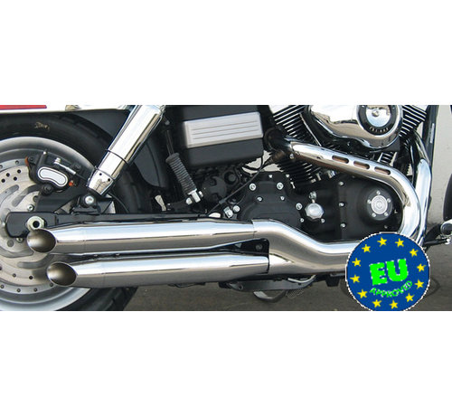 MCJ exhaust Slip-on mufflers Royal Fits:> 2006-2017 Dyna FXDB