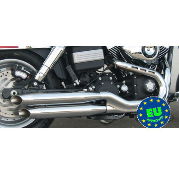 MCJ exhaust Slip-on mufflers Royal Fits:> 2006-2017 Dyna FXDF FXDLS & FXDWG