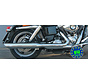 exhaust Slip-on mufflers Royal Fits:> FLD Switchback or FXDL Low Rider except FXDLS