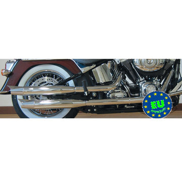 MCJ Slip-on-Schalldämpfer Royal, für Softail Modelle von 2007 bis heute FXSTB, FXSTC & FLSTC