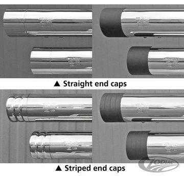 MCJ exhaust End caps for Edition 100 Style mufflers