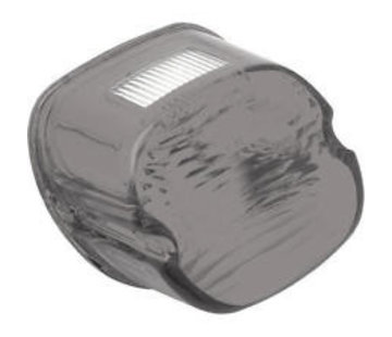 MCS taillight lens light smoke top tag window 1973-up HD