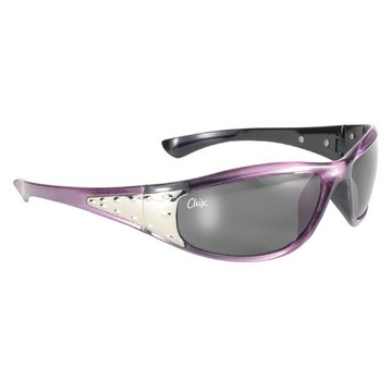 Kickstart Lunettes de soleil, Lentilles Chix Sterling Gris Dégradé avec cadre Purple Pearl