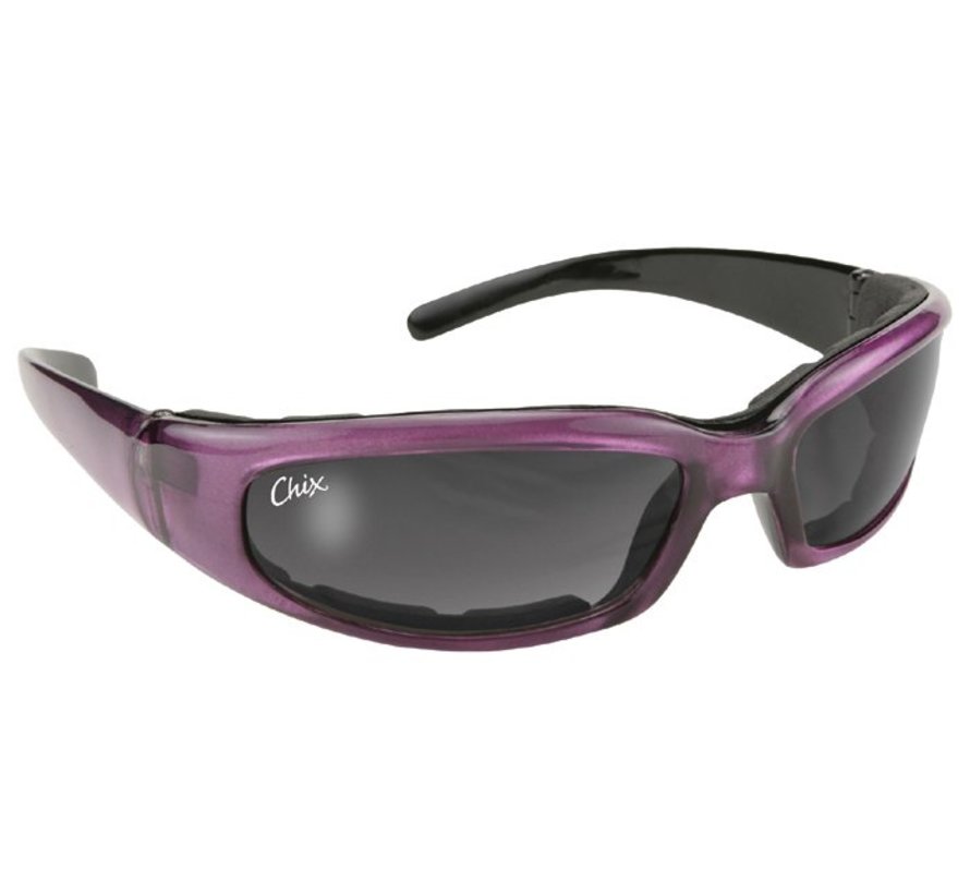 Goggle Sunglasses Grey Gradient Fits: > all Lady Bikers