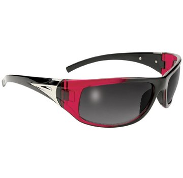 Kickstart Goggle Sunglasses Black Red Frame with Smoke Fits: > all Lady Bikers