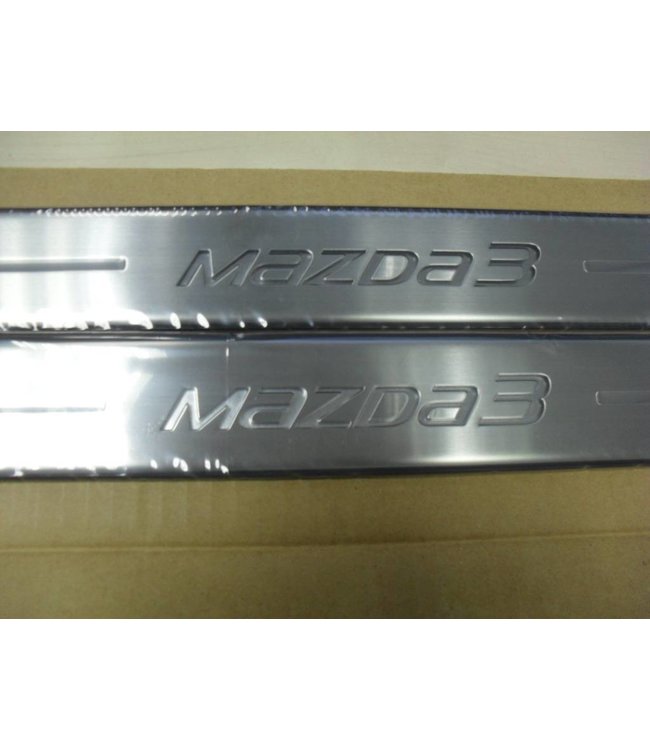 Mazda 3 Einstiegsblendensatz Edelstahl original ab 05.2013 BM + BN