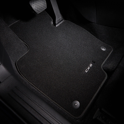 Original Mazda Fußmatten-Set Für CX-5 Ab 2017 – Schwarz, Velours, 4-teilig