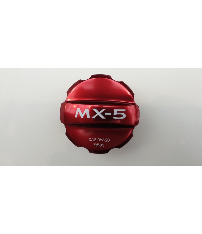 Mazda MX-5 ND/NE Cover rot mit Logo Öleinfüllstutzen Öldeckel original