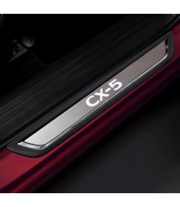 Mazda CX-5 KF ab 2017 Einstiegsblenden Leisten beleuchtet aus Edelstahl original 4-teilig