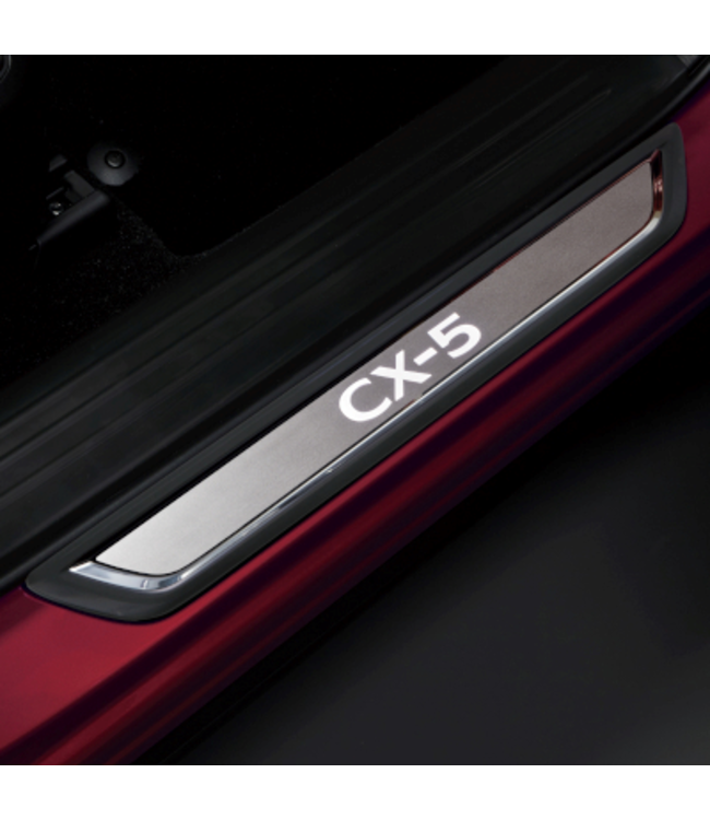 Mazda CX-5 Einstiegsblenden Leisten beleuchtet aus Edelstahl original 4-teilig
