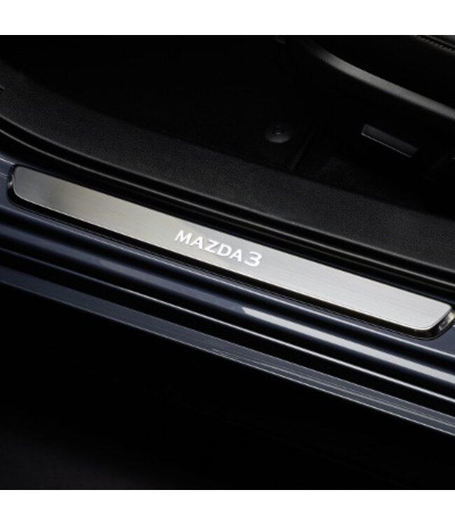 Mazda 3 BP Einstiegsblenden beleuchtet ab 11.2018 aus Edelstahl