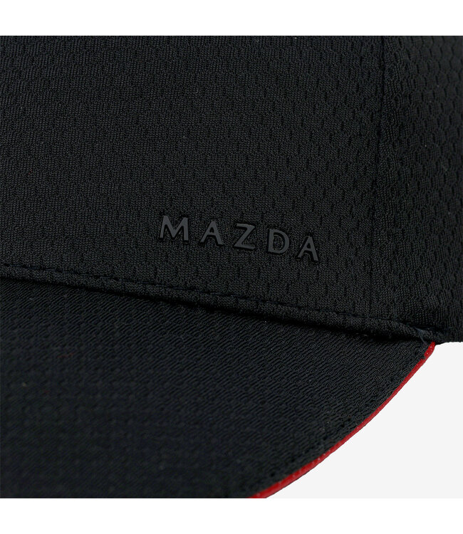 Mazda Cap schwarz mit roten Akzenten
