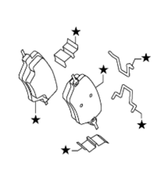 Mazda 6e Bremsbeläge