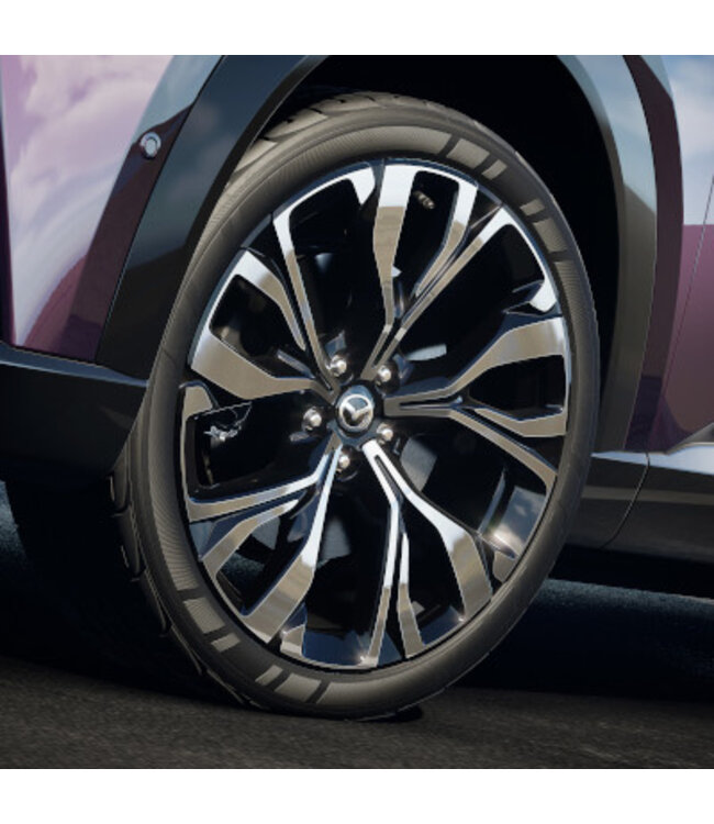 Mazda CX-6e Leichtmetallfelge 21", Diamantschliff-Design / schwarz glänzend