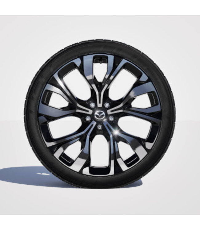 Mazda CX-6e Leichtmetallfelge 21", Diamantschliff-Design / schwarz glänzend