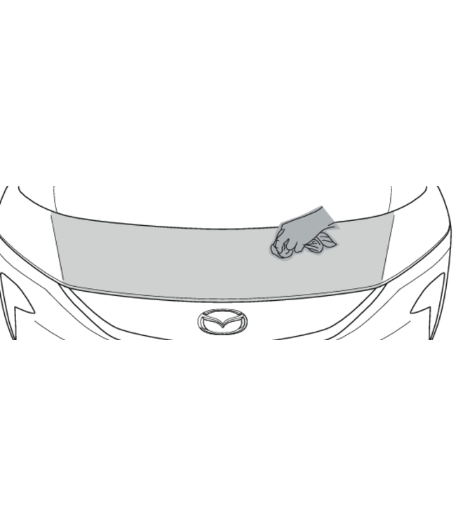 Mazda CX-6e Ladekantenschutzfolie für vorderen Gepäckraum ("Frunk")