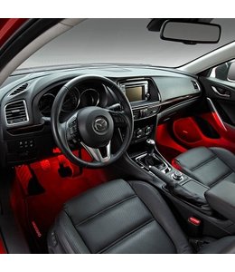 Mazda 3 BM BN Begrüßungsbeleuchtung weiß und blau  Innenraumbeleuchtung original ab 05.2013 Fußraumbeleuchtung