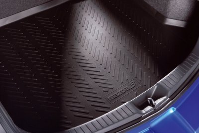 Auto Leder Kofferraummatte Kofferraumwanne für Mazda 3 2014-2018 Hatchback,  Wasserdicht Antirutsch Kofferraumwanne Schutzmatte, Flacher Stil  Kofferraummatte,C Red : : Auto & Motorrad
