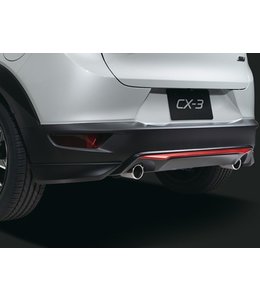 Mazda CX-3 Heckschürze mitte rubinrot lackiert original