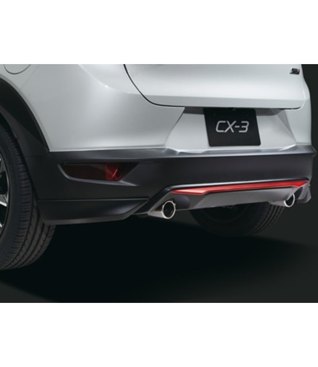 Mazda CX-3 Heckschürze mitte rubinrot lackiert original