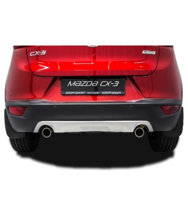 Mazda CX-3 Design-Unterfahrschutz hinten lackiert in matt silber