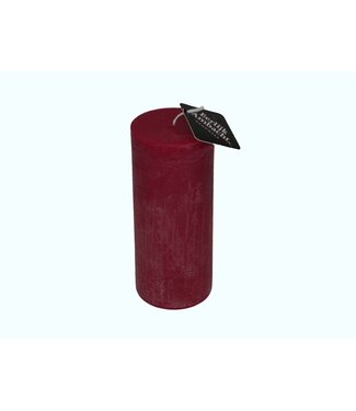 Stompkaars Rustiek Bordeaux Rood Ø 68x160 mm