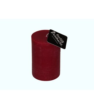 Stompkaars Rustiek Rood Ø 68x100 mm
