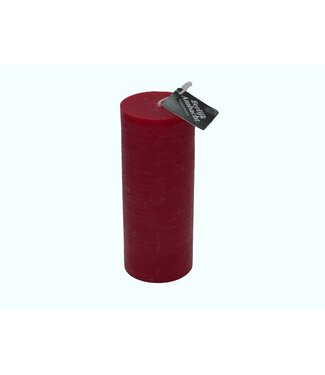 Stompkaars Rustiek Rood Ø 68x200 mm
