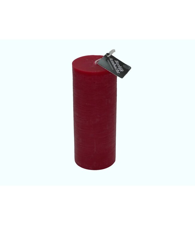 Rustieke Stompkaars Rood Ø 68x200 mm