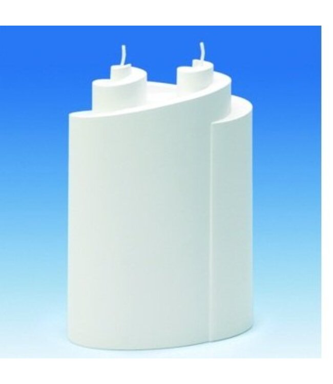 Kaarsenmal Dubbel Spiraal 131x65x192 mm - Kaarsen maken