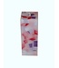 Mozaïek Kaars Vierkant Rood-Paars-Kobalt blauw 6x6x16 cm