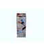 Mozaïek Kaars Vierkant Donker Blauw-Felblauw-Oranje 6x6x16 cm