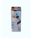 Mozaïek Kaars Vierkant Donker Blauw-Felblauw-Oranje 6x6x16 cm