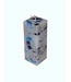 Mozaïek Kaars Vierkant Donker Blauw-Felblauw 6x6x16 cm