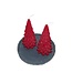 Kerstboom Kaars Rood - Christmas Tree Candle Red 20x10 cm