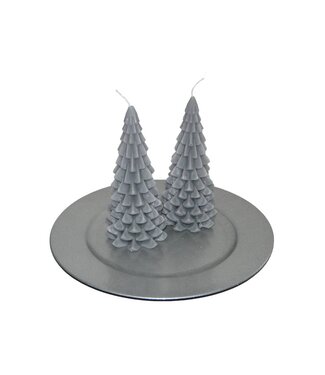 Kerstboom Kaars Grijs 200x100 mm