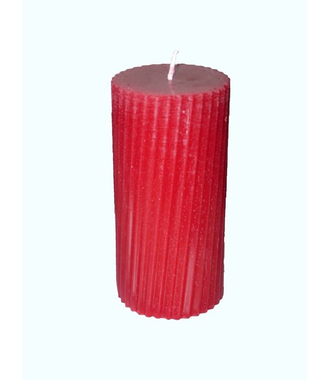 Twisted Stompkaars in de kleur Rood Ø 8x16 cm