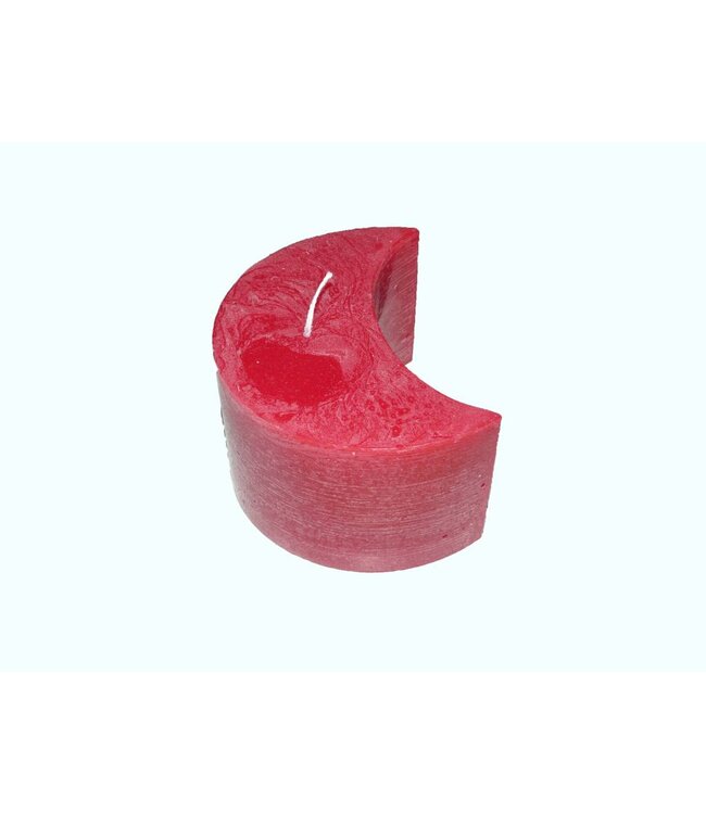 Kaars in de vorm van een maan 13x7x9 cm