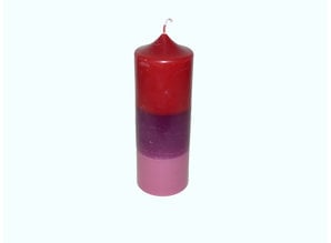 Sierkaars Tricolor Red-Purple-Pink Ø 7x20 cm