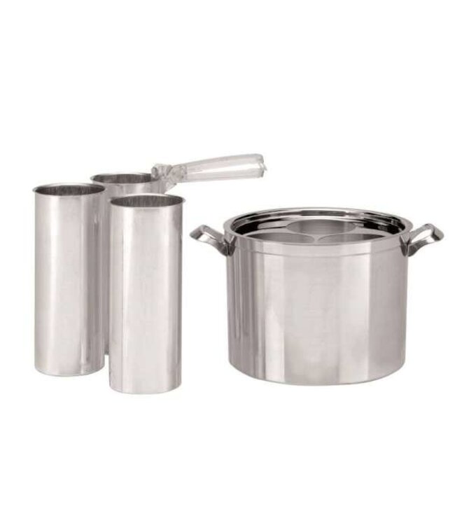 Smeltpan Aluminium inclusief 3 Gietbussen - Kaarsen maken